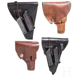 Quatre étuis de pistolet suédois
