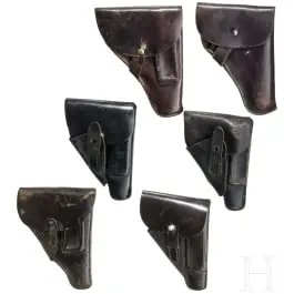 Six étuis de pistolet