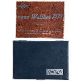 Carton Walther-Manurhin et écrin de présentation Walther