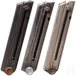 ثلاثة مخازن لمسدس Parabellum