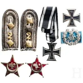 Succession d'un officier observateur - Décorations de la 1re Guerre mondiale