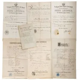 Генерал Карл Фукс – группа документов (6 частей), 1902 – 1909