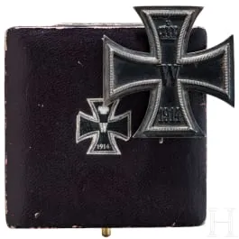 Iron Cross 1914, 1st Class in case, Wagner manufacture