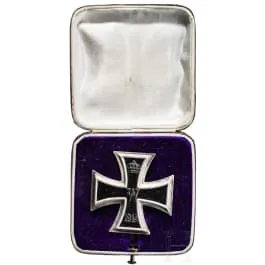 Iron Cross 1914, 1st Class in case, Klein manufacture