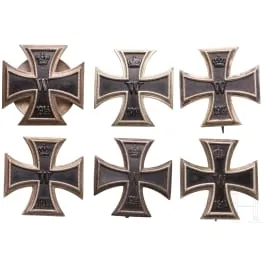 Sechs Eiserne Kreuze 1. Klasse, 1914