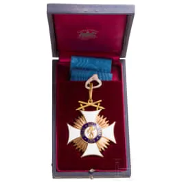 Général Gerhard Tappen - Croix de commandeur avec épées de l'ordre wurtembergeois de Frédéric dans son écrin