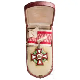 Général Gerhard Tappen - Croix autrichienne du mérite militaire 2e classe avec décoration de guerre dans son écrin