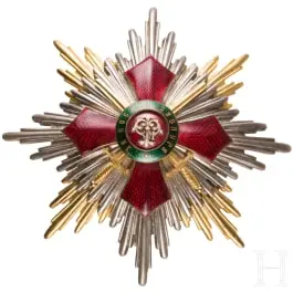 Général Gerhard Tappen - Étoile de poitrine avec épées pour la grand-croix de l'ordre bulgare du mérite militaire