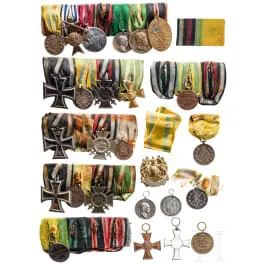 Approx. 20 decorations, predominantly Saxon
