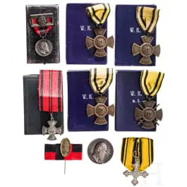 Petite collection de distinctions wurtembergeoises