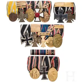 Quatre boucles de décoration de membres d'associations de guerre