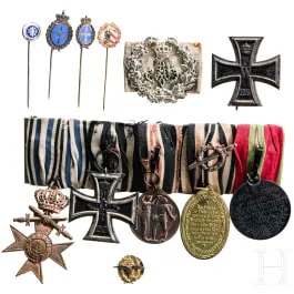 Five-part medal bar and other awards