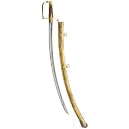 Pronksabel van een hoge officier van de Deense lichte cavalerie, circa 1810