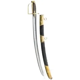 Sciabola da ussaro con guardia ad arco ribaltabile, seconda metà del XVIII sec.