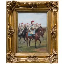 Paul Emile Perboyre (1851 - 1929) - Carabinieri in campo