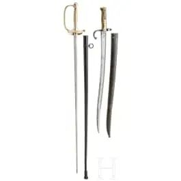سيف M 1887 لضباط الصف في المشاة وحربة Chassepot