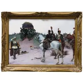 Louis Gardette – Solenne consegna della salma del generale Guilhem, datato 1891