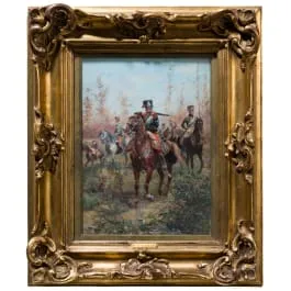Paul Emile Perboyre (1851 - 1929) - 交火中的法国轻骑兵