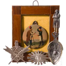 Gruppo di quattro pezzi commemorativi, XIX secolo