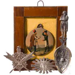 Gruppo di quattro pezzi commemorativi, XIX secolo