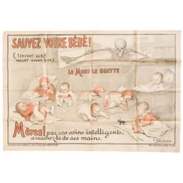 Manifesto „Sauvez Votre Bébé!“, circa 1918