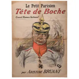 Eerste Wereldoorlog, propagandaposter "Tète de Boche"