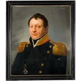 Ritratto a mezzo busto di un ufficiale superiore della marina olandese, circa 1830
