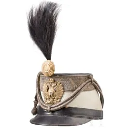 Tschako for subalternoffiserer i k. u. k. husarregiment „Graf Nádasdy“ nr. 9