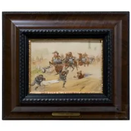 Christian Sell 小 (1854 - 1925) - 战斗中的奥地利卫生兵，水粉画，约1910/14