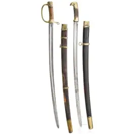 Due sciabole shashka M 1881 per truppa, circa 1900