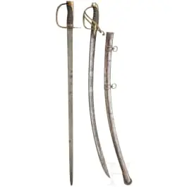 Due sciabole di cavalleria, circa 1800