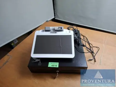 Sistema de PC procedente de antiguo puesto de caja PAX E700 Possum 12