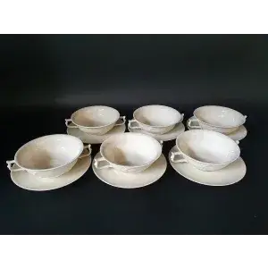 6个Rosenthal汤杯