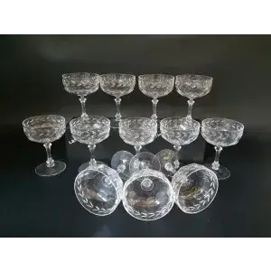 12只水晶香槟杯