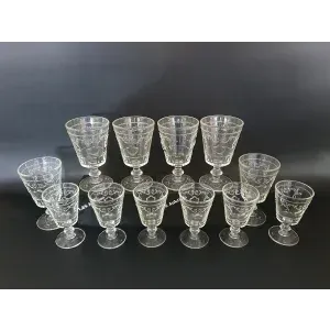 12 只 La Rochere 玻璃杯