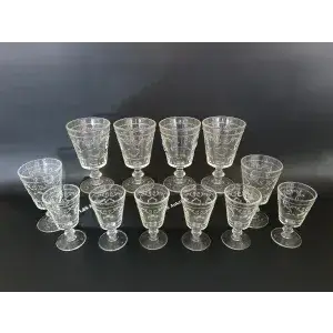 12 只 La Rochere 玻璃杯