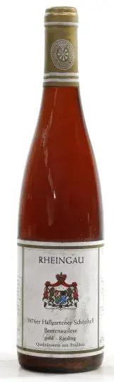 Weingut Fürstlich Löwenstein-Wertheim-Rosenberg'sches Hallgartener Schönhell Riesling Beerenauslese gold 1976