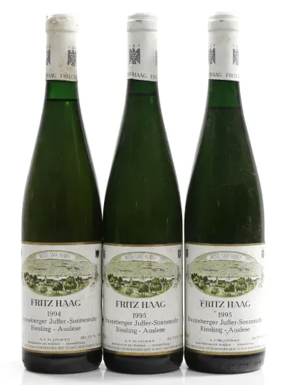 Weingut Fritz Haag Brauneberger Juffer Sonnenuhr Riesling Auslese 1994 0,75 l, Weingut Fritz Haag ... og 2 mere