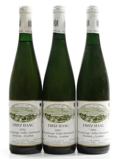 Weingut Fritz Haag Brauneberger Juffer Sonnenuhr Riesling Auslese 1994 0,75 l, Weingut Fritz Haag ... og 2 mere