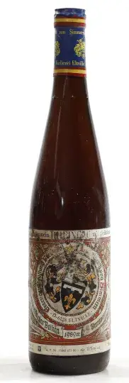 Weingut Freiherr Langwerth von Simmern'sches Rentamt Rauenthaler Baiken Riesling Beerenauslese 1989