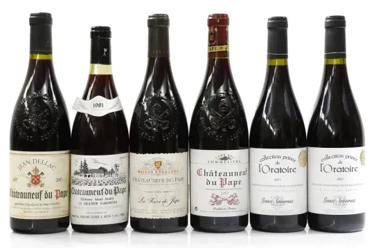 Chateau Saint Andre Chateauneuf-du-Pape 1981 0,75 l, Chateau Saint Andre ... og 4 mere