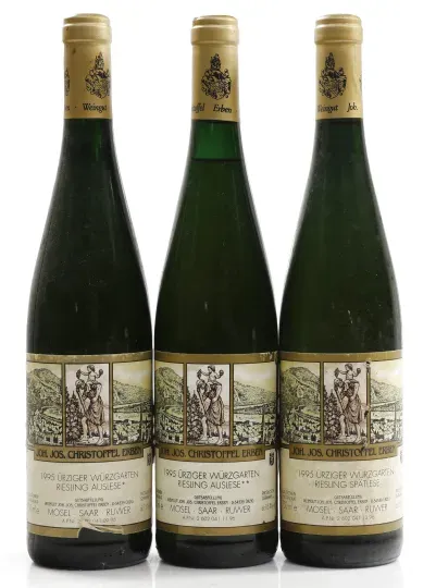 Christoffel Erben, Jos. jun. Ürziger Würzgarten Riesling Auslese * 1995 0,75 l, Christoffel Erben, Jos. jun. ... og 2 mere