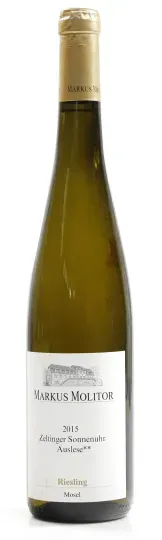 Molitor, Markus Zeltinger Sonnenuhr Riesling Auslese ** Goldkapsel 2015