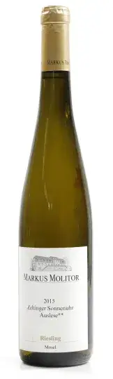 Molitor, Markus Zeltinger Sonnenuhr Riesling Auslese ** Goldkapsel 2015
