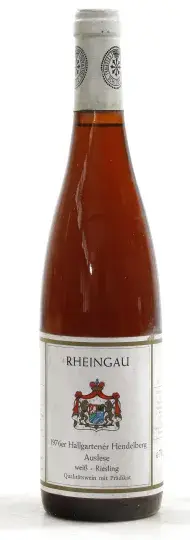 Weingut Fürstlich Löwenstein-Wertheim-Rosenberg`sches Hallgartener Hendelberg Riesling Auslese bianco 1976