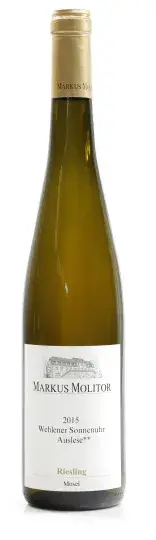 Molitor, Markus Wehlener Sonnenuhr Riesling Auslese ** Goldkapsel 2015