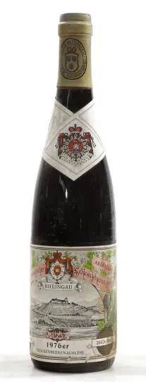 Fürst von Metternich-Winneburg'sches Domänen Rentamt/ Schloß Johannisberg Schloß Johannisberg Goldlack Riesling Trockenbeerenauslese 1976