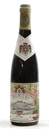 Fürst von Metternich-Winneburg'sches Domänen Rentamt/ Schloß Johannisberg Schloß Johannisberg Goldlack Riesling Trockenbeerenauslese 1976