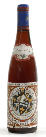 Weingut Freiherr Langwerth von Simmern'sches Rentamt Rauenthaler Baiken Riesling Beerenauslese 1976