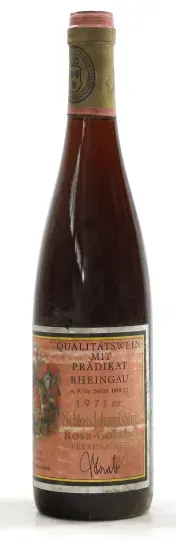 Fürst von Metternich-Winneburg'sches Domänen Rentamt/ Schloß Johannisberg Schloß Johannisberg Rosa-Goldlack Riesling Beerenauslese 1971